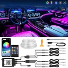 6 Interior Car Led Strip Lights,rgb Ambient Lighting Kit W/310IN Fiber Opti New. Price: $42.71.